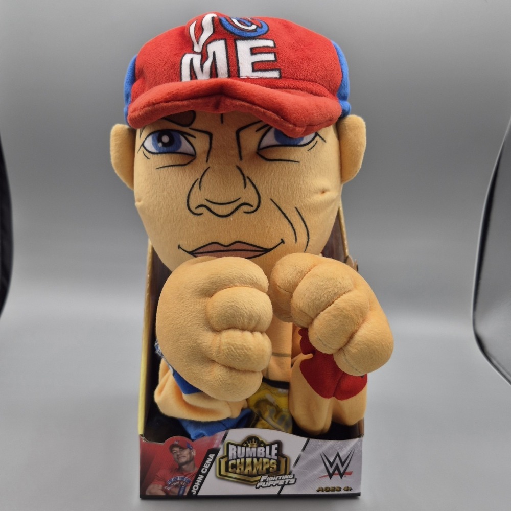 WWE Rumble John Cena Fighting Puppet Rumbling Plush W/ Sound Effects Wrestling